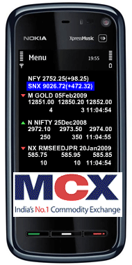 I want LIVE MCX NCDEX NSE BSE COMEX NYMEX and USD$ rate on my mobile