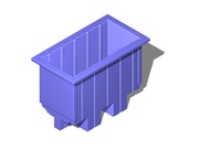 Lead acid battery plate formation container