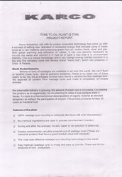 TYRE TO OIL PLANT