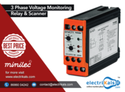 Minilec D1 VCT 1 DIN Rail Mounted 3 Phase Voltage Monitoring Relay 