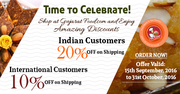 GujaratFood.com offers Amazing Shipping Discounts