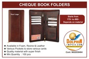 CHEQUE BOOK FOLDERS