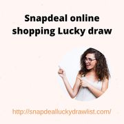 Snapdeal online shopping Lucky draw