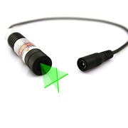 515nm 10,  15,  110°Glass Coated Lens Green Cross Line Laser Modules