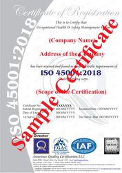 ISO 45001:2018 – Standard for Occupational Health & Safety System